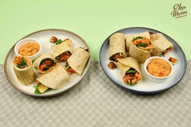 Wraps met hummus en paneer